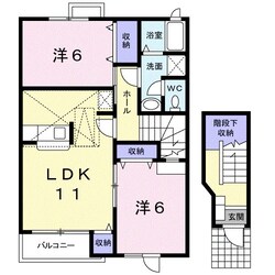 ブルックサイドスクエアの物件間取画像